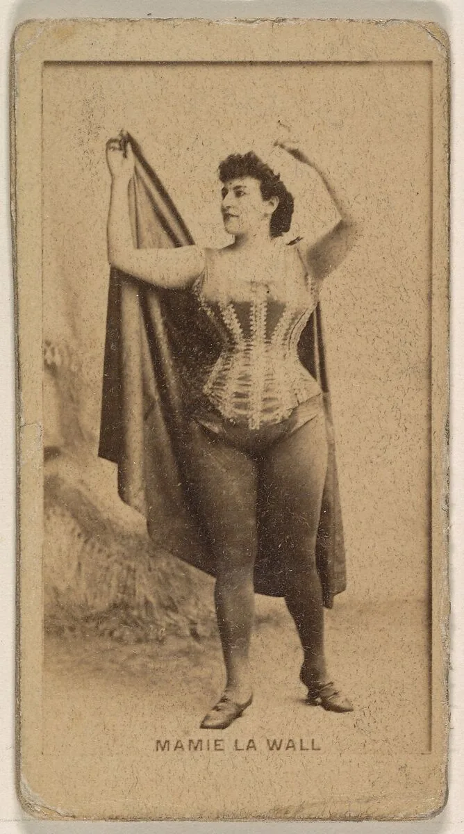 Mamie La Wall, from the Actresses series (N245) issued by Kinney Brothers to promote Sweet Caporal Cigarettes — Kinney Brothers Tobacco Company