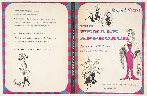 Book Cover: The Female Approach: The Belles of St. Trinian's and Other Cartoons — Ronald Searle