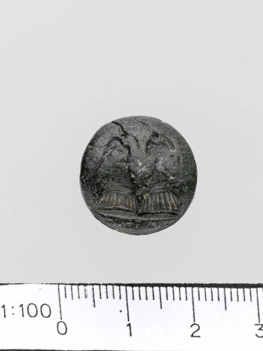 Steatite lentoid seal — Unknown
