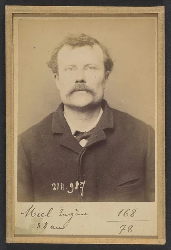 Miel. Eugène, Paul, Léon. 38 ans, né à Creil (Oise). Estampeur. Anarchiste. 2/3/94.