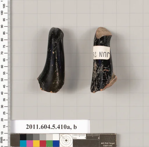 Terracotta fragments of kylikes (drinking cups)