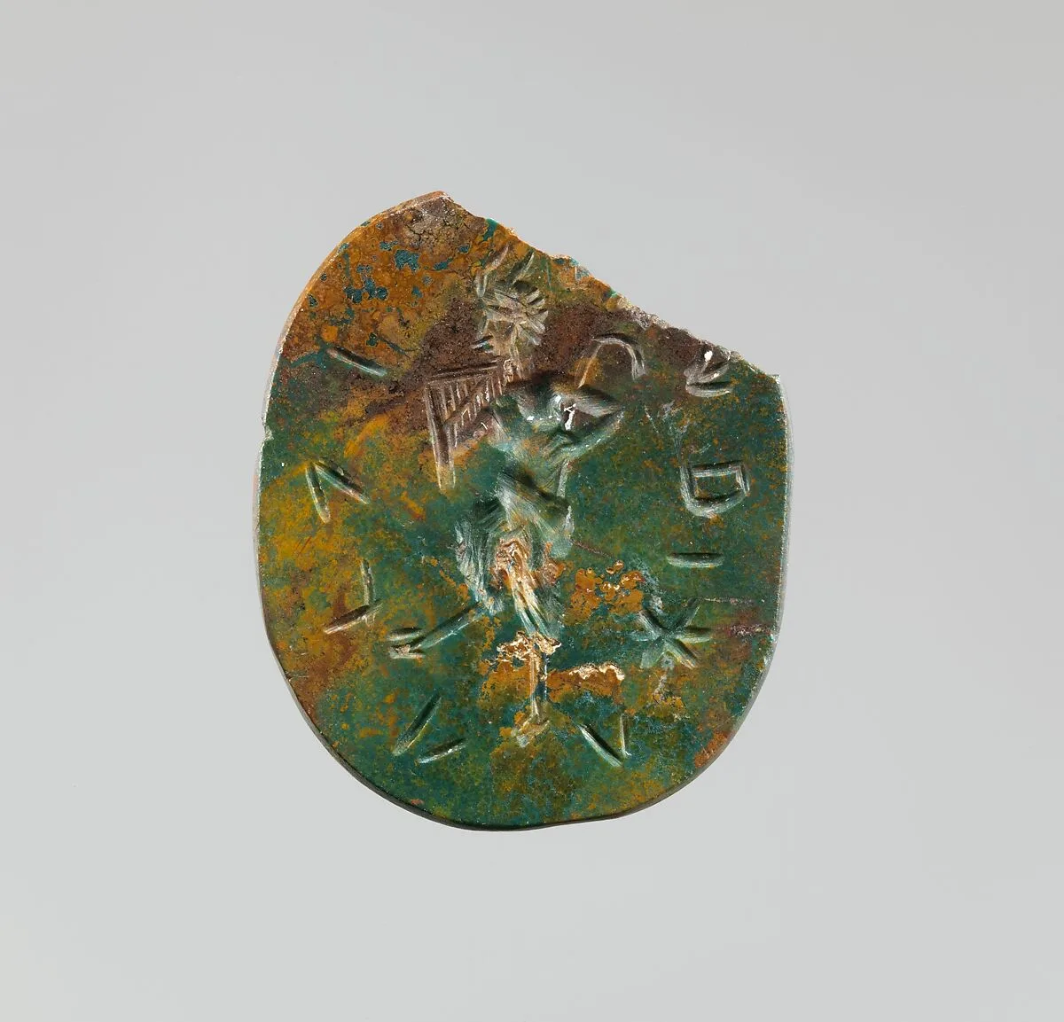 Jasper intaglio: Horned Pan — Unknown