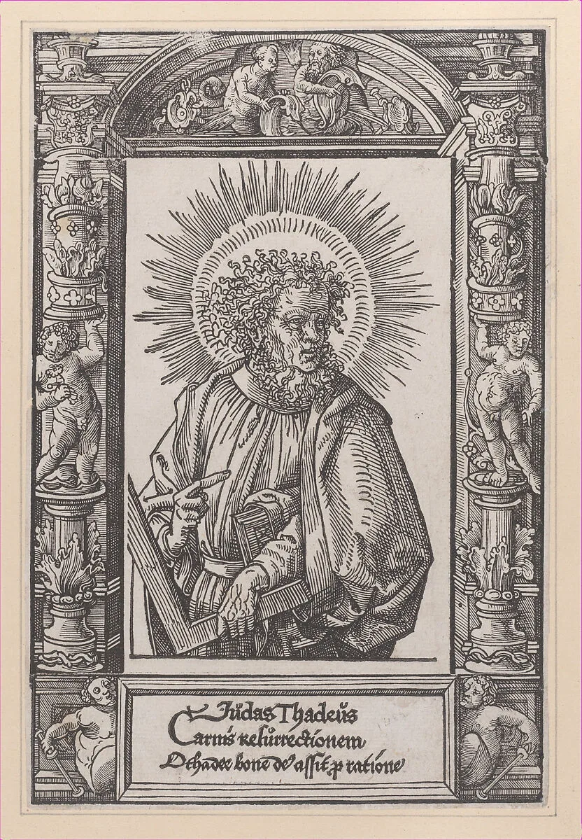 Judas Thaddaeus, from Christ and the Apostles — Jacob Cornelisz van Oostsanen