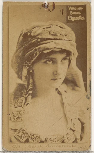 Card 915, Maude Branscombe, from the Actors and Actresses series (N45, Type 2) for Virginia Brights Cigarettes
