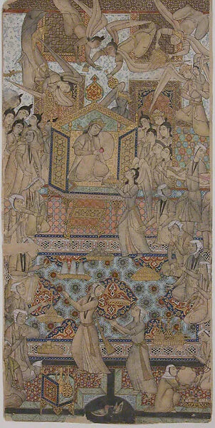The Queen of Sheba Enthroned — Unknown