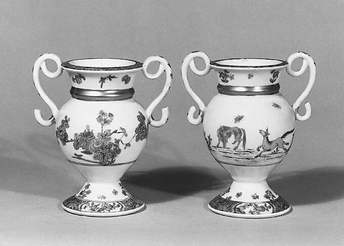 Vase (one of a pair) — Meissen Manufactory