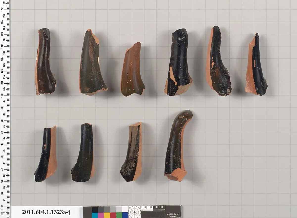 Terracotta fragments of kylikes (drinking cups) — Unknown