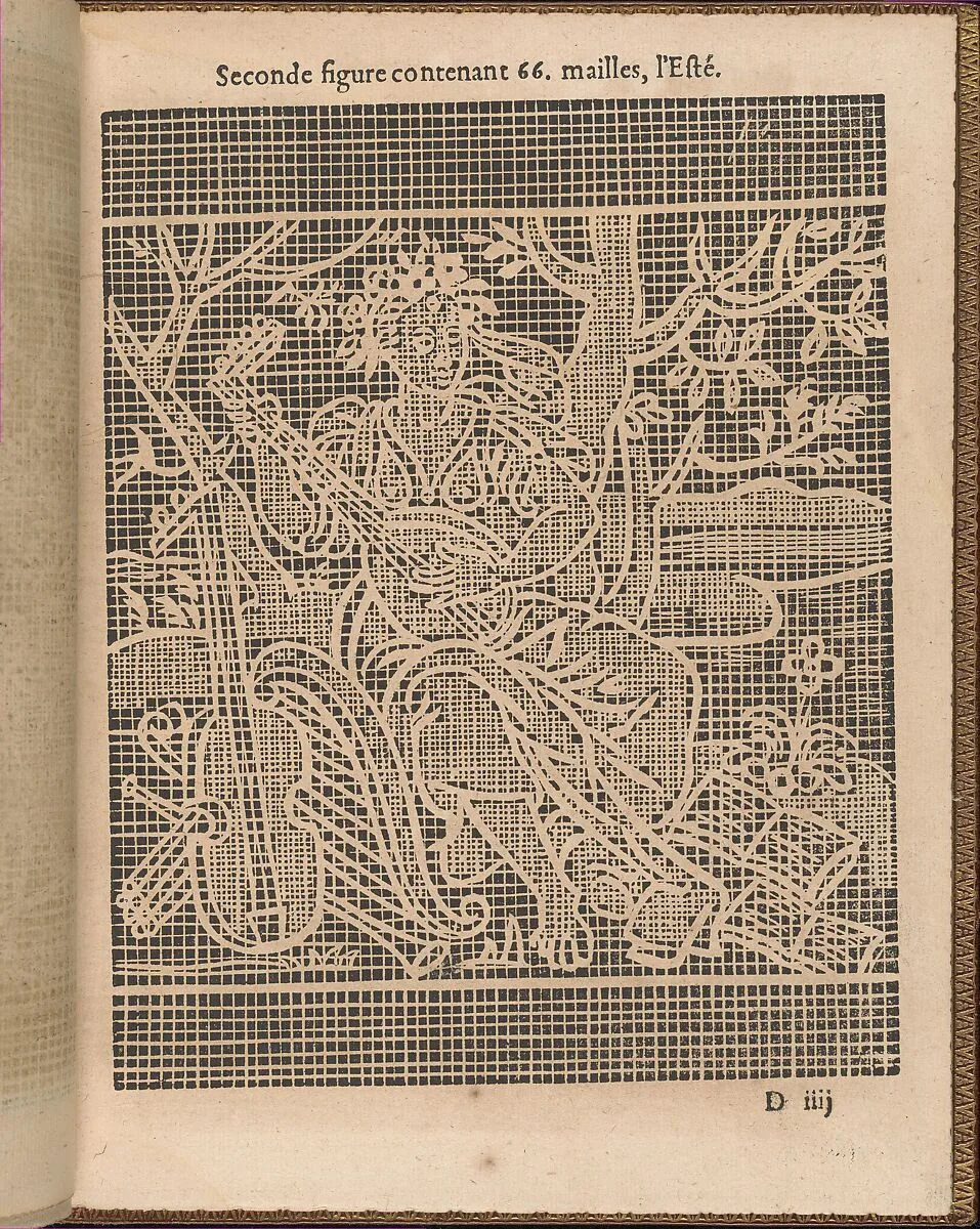La Pratique de l'Aiguille, page 15 (recto) — Matthias Mignerak|Pierre Firens|Marie de Medici|Jean Le Clerc