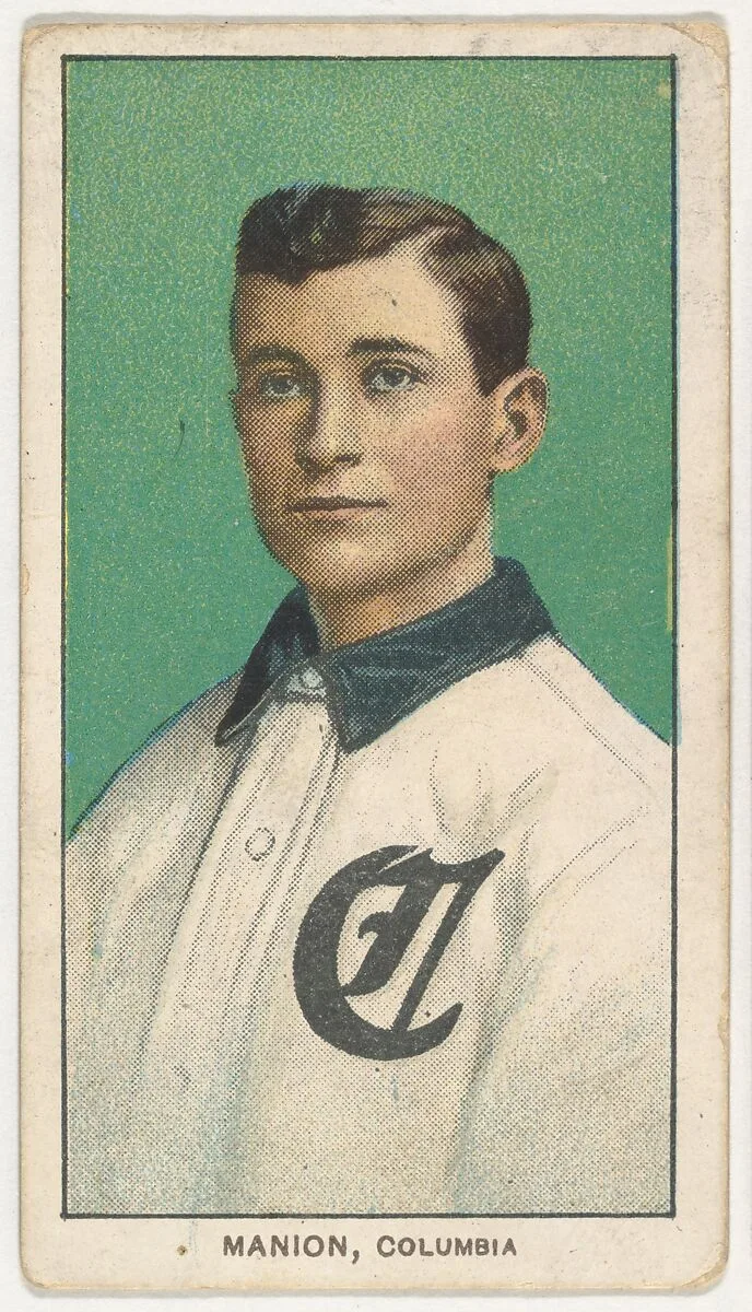 Manion, Columbia, South Atlantic League, from the White Border series (T206) for the American Tobacco Company — American Tobacco Company