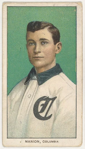 Manion, Columbia, South Atlantic League, from the White Border series (T206) for the American Tobacco Company