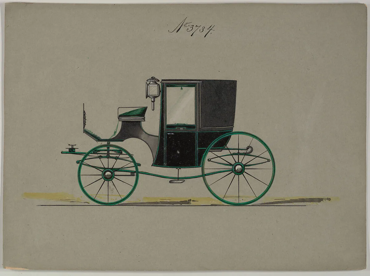Design for Brougham, no. 3734 — Brewster & Co.