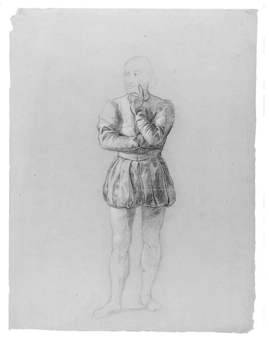 Study for "The Landing of Columbus on San Salvador, October 12, 1492": Roderigo Sánchez of Segovia — John Vanderlyn