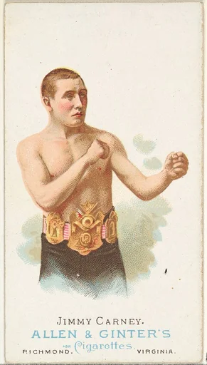 Jimmy Carney, Pugilist, from World's Champions, Series 1 (N28) for Allen & Ginter Cigarettes