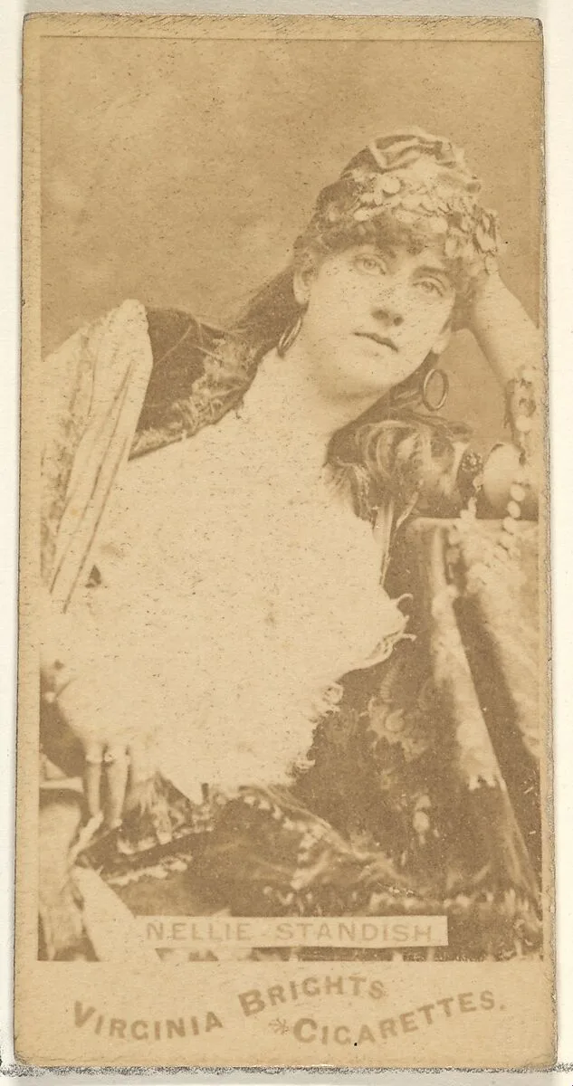 Nellie Standish, from the Actors and Actresses series (N45, Type 1) for Virginia Brights Cigarettes — Allen & Ginter