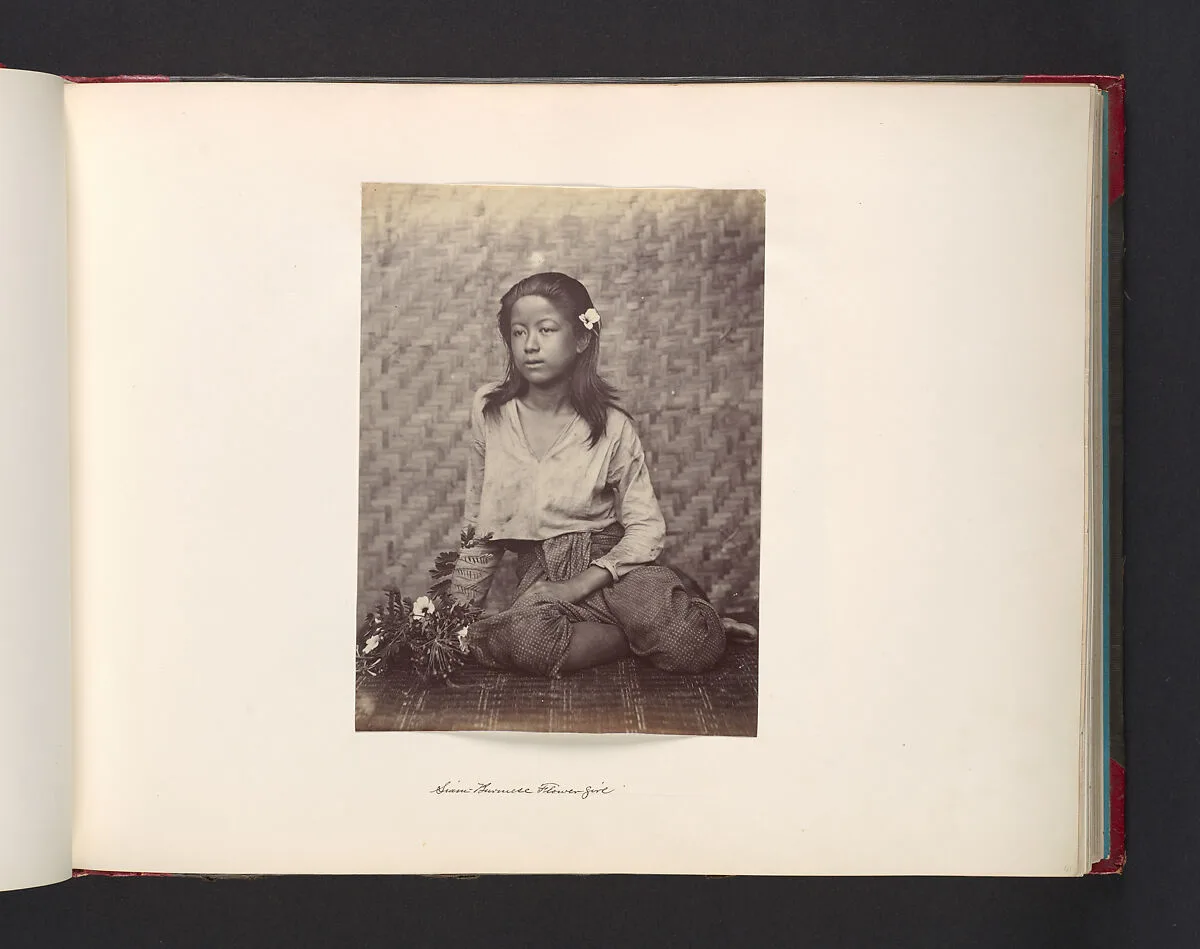 Siam - Burmese Flower Girl — John Thomson