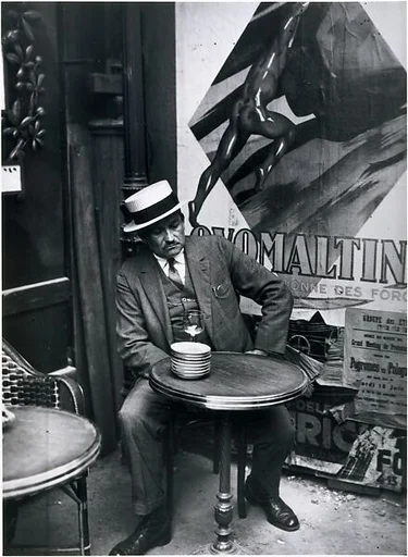 At a Café, Paris