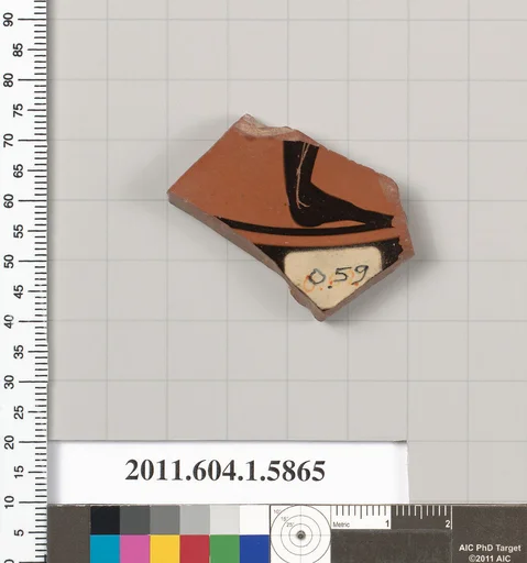 Terracotta fragment of a kylix (drinking cup)