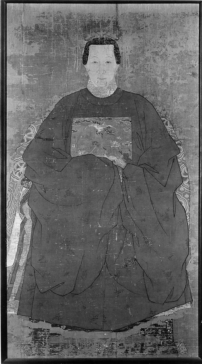 明 佚名 婦女肖像 圖 鏡面|Portrait of a Lady — Unidentified artist