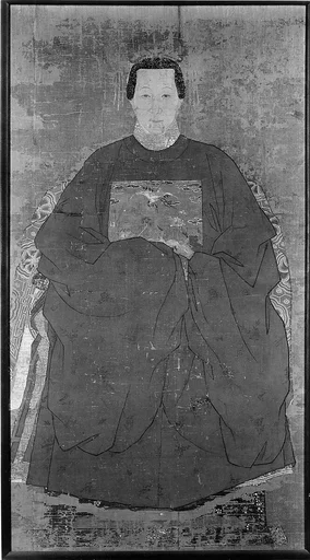明 佚名 婦女肖像 圖 鏡面|Portrait of a Lady