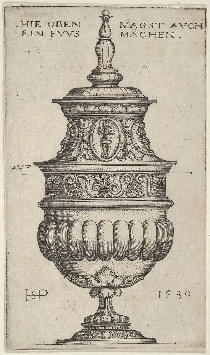 Double Goblet with Oval Medallions — Sebald Beham