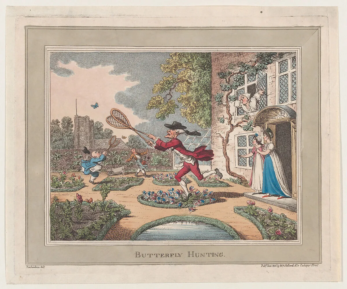 Butterfly Hunting — Thomas Rowlandson|William Holland