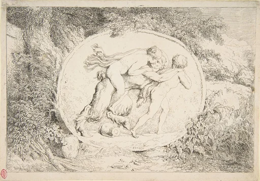 A Young Girl Astride a Satyr