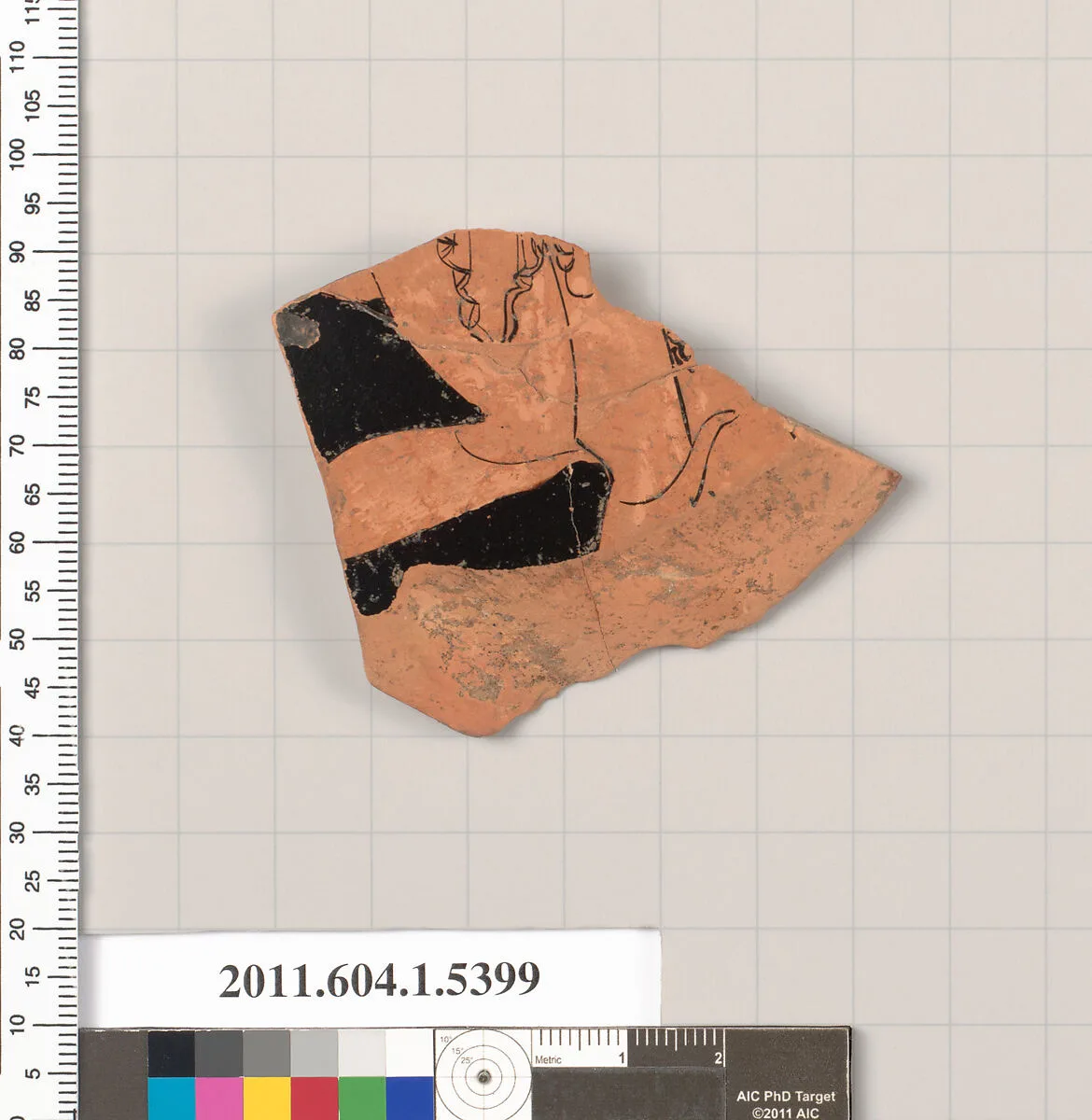 Terracotta fragment of a kylix (drinking cup) — Unknown