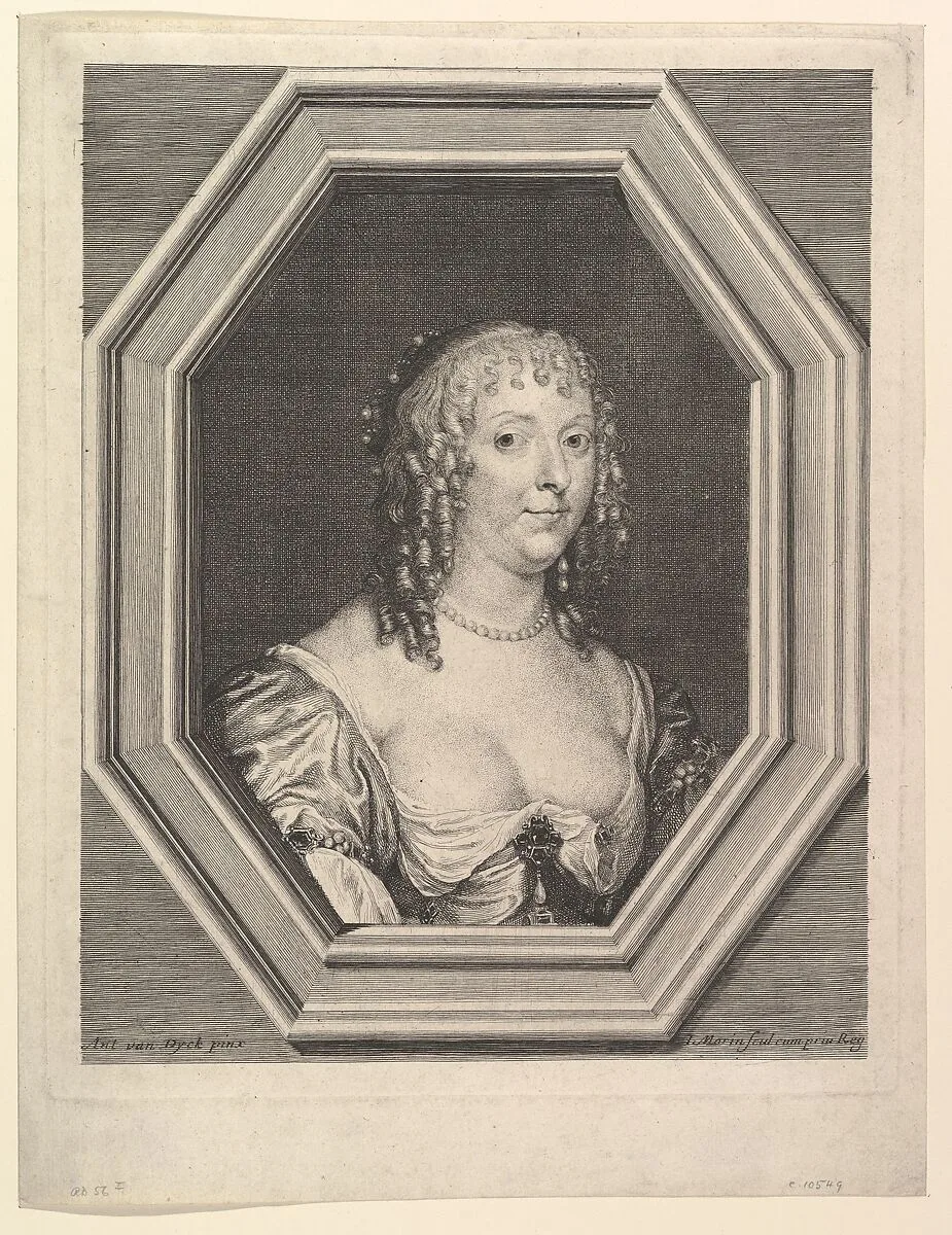 Anne-Sophie Herbert, comtesse de Carnarvon — Jean Morin|Anthony van Dyck