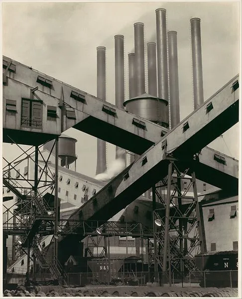 Criss-Crossed Conveyors, River Rouge Plant, Ford Motor Company — Charles Sheeler