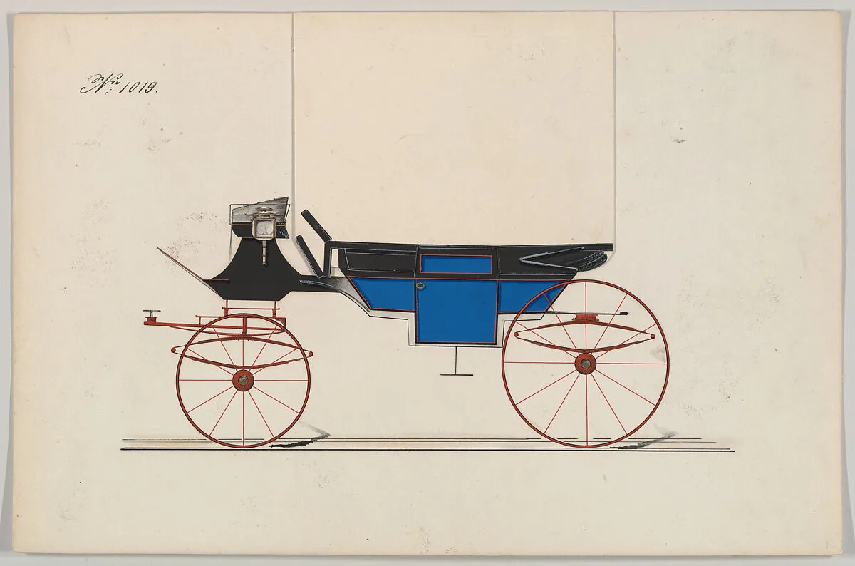 Design for Landau, no. 1019 — Brewster & Co.