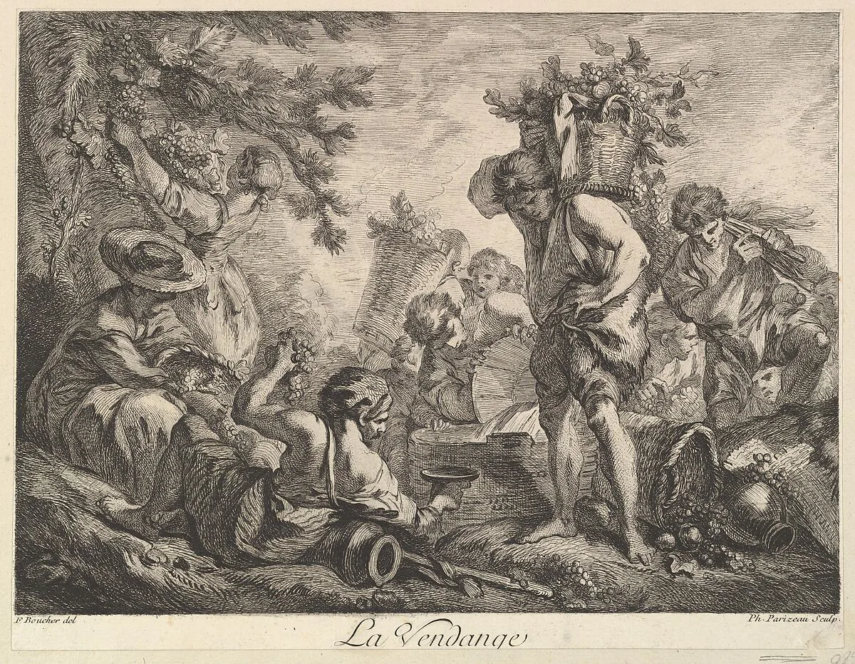 The Grape Harvest — Philippe Louis Parizeau|François Boucher