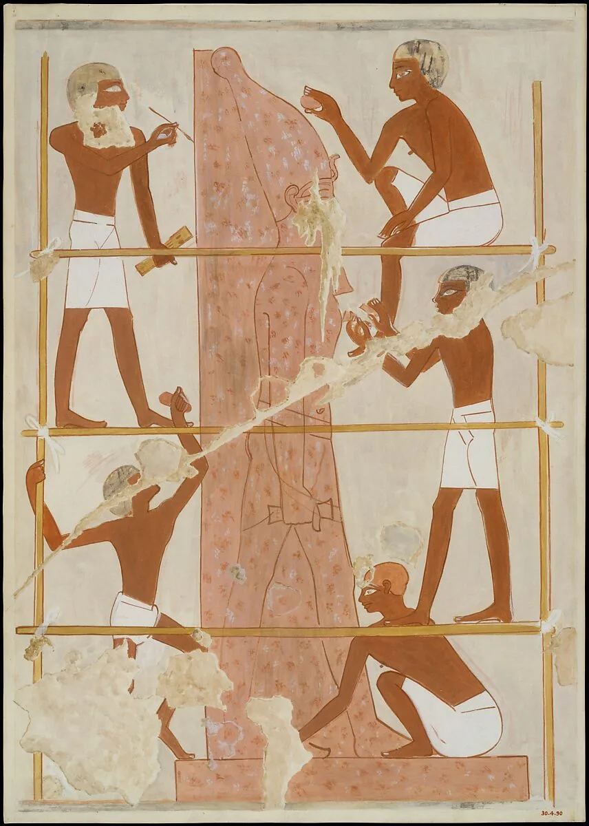 Sculptors at Work, Tomb of Rekhmire — Nina de Garis Davies