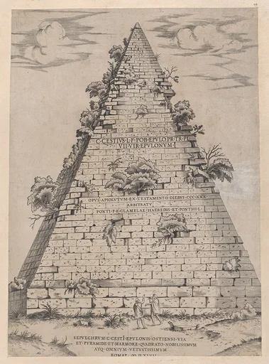 Speculum Romanae Magnificentiae: Pyramid of Caius Cestius