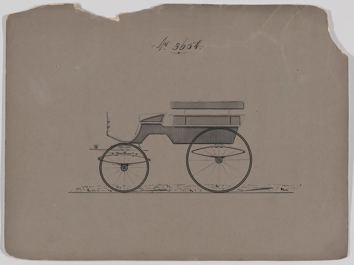Design for Omnibus or Wagonette, no. 3654 — Brewster & Co.