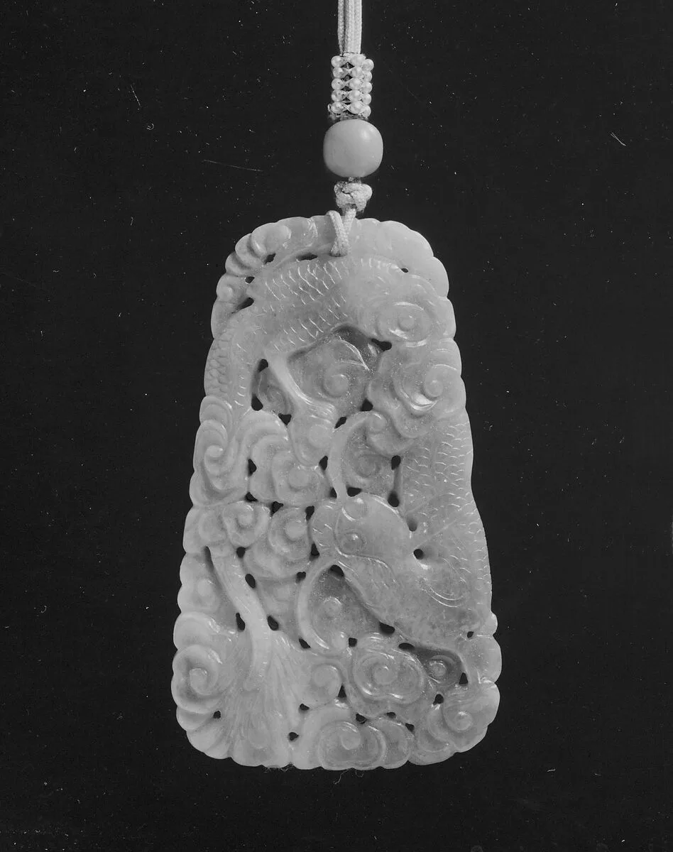 清 翡翠雲龍紋佩|Pendant with dragon — Unknown
