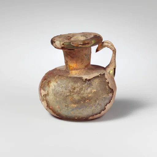Glass one-handled miniature bottle