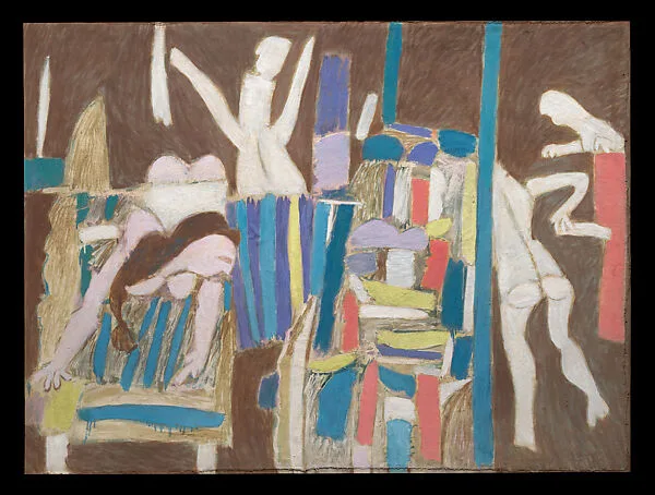 Studio Table with Figure I — K.G. Subramanyan