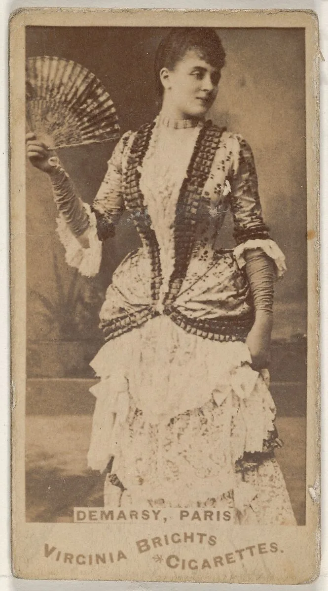 Demarsy, Paris, from the Actors and Actresses series (N45, Type 1) for Virginia Brights Cigarettes — Allen & Ginter