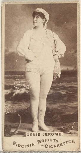 Genie Jerome, from the Actors and Actresses series (N45, Type 1) for Virginia Brights Cigarettes