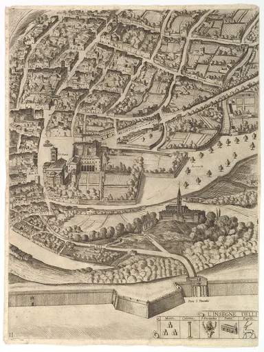 Plan of the City of Rome. Part 11 with the San Pancrazio (left bank)