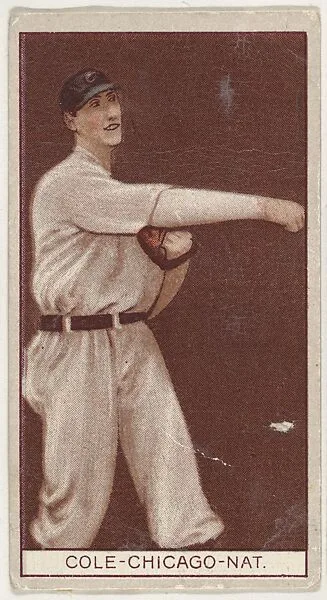 Leonard Cole, Chicago, National League, from the Brown Background series (T207) for the American Tobacco Company — American Tobacco Company