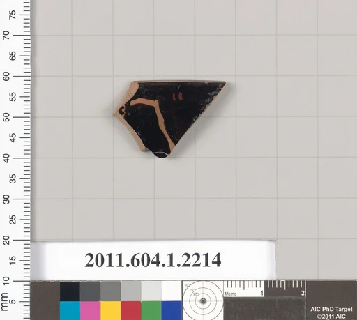Terracotta rim fragment of a kylix (drinking cup)