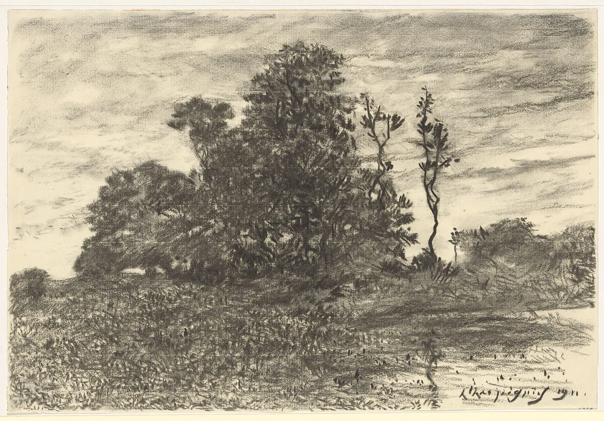 The Pond at Les Luneaux, Allier — Henri-Joseph Harpignies