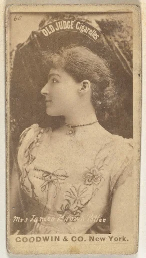 Mrs. James Brown Potter, from the Actors and Actresses series (N171) for Old Judge Cigarettes