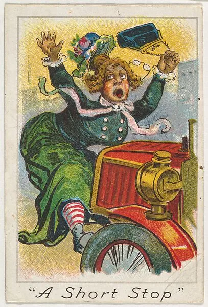 "A Short Stop", from the Baseball Comics series (T203) — Winner Cut Plug Tobacco|P.H. Mayo & Brother, Richmond, Virginia