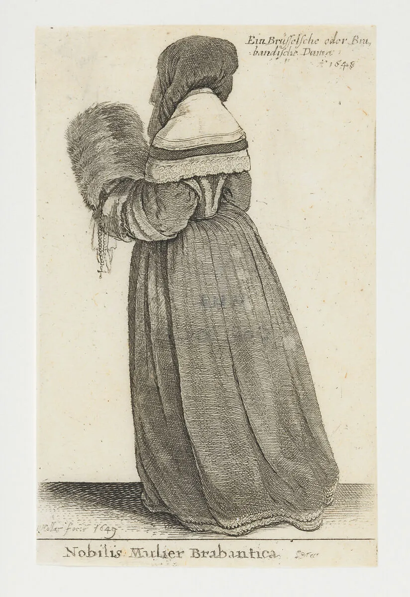 Brabant Noblewoman (Nobilis Mulier Brabantica) — Johannes Meyssens|Wenceslaus Hollar