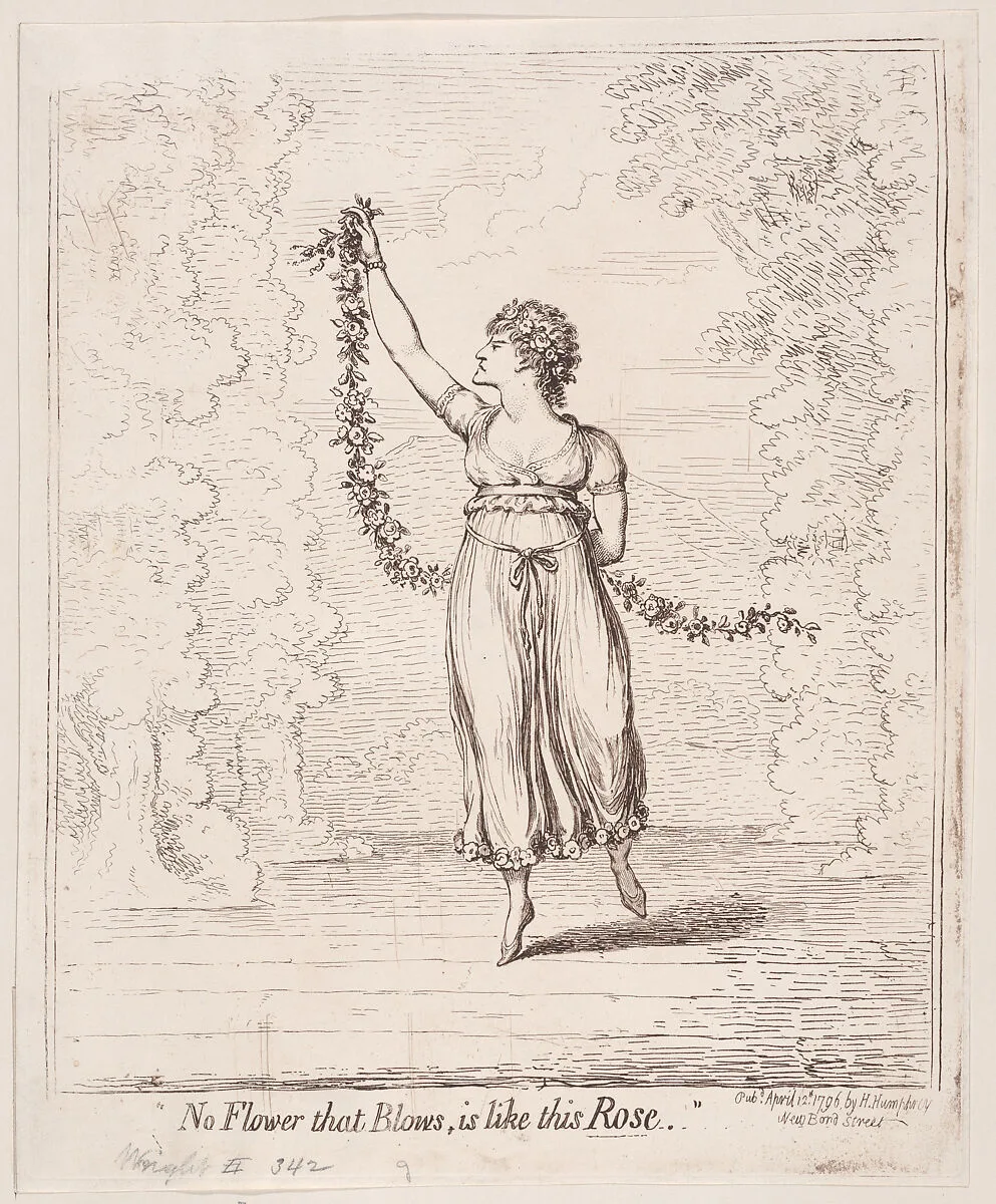 "No Flower that Blows is Like this Rose" — James Gillray|Hannah Humphrey