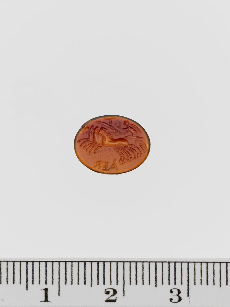 Sard ring stone — Unknown