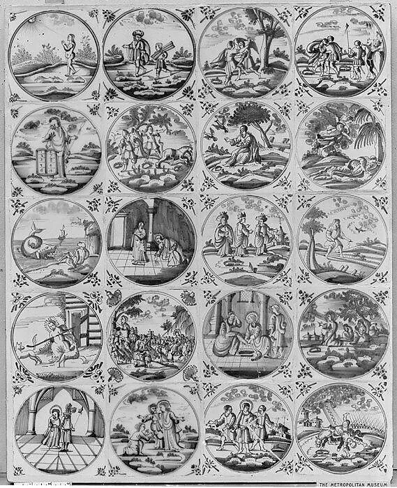 Panel of tiles — Unknown