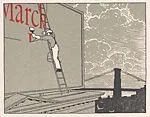 Calendar page, March 1927 — Rudolph Ruzicka|The Marchbanks Press